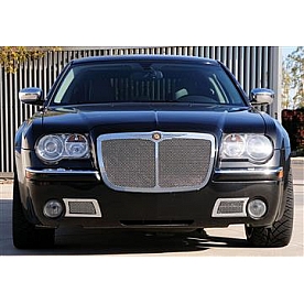 T-Rex Truck Products Grille Insert - Mesh Trapezoid Polished Stainless Steel - 54479