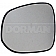Help! By Dorman Exterior Mirror Glass OEM Manual Single - 55027