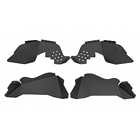 Fishbone Offroad Fender Well Liner Aluminum Black - Set Of 4 - FB33007