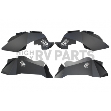 Fishbone Offroad Fender Well Liner Aluminum Black - Set Of 4 - FB33073