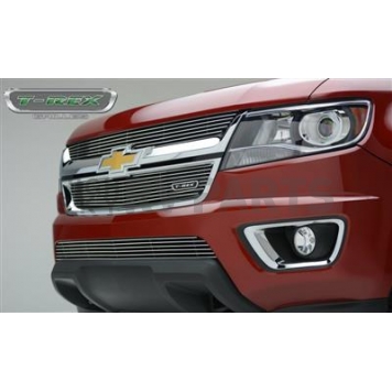 T-Rex Truck Products Grille Insert - Horizontal Bar Rectangular Polished Aluminum - 21267