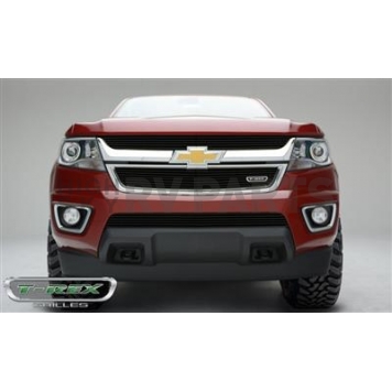 T-Rex Truck Products Grille Insert - Horizontal Bar Rectangular Black Powder Coated Aluminum - 21267B