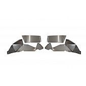 Fishbone Offroad Fender Well Liner Aluminum Black - Front Set Of 2 - FB33130F
