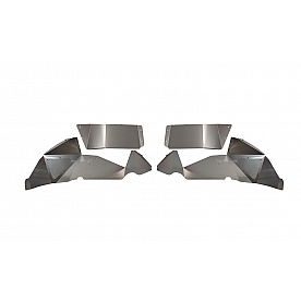Fishbone Offroad Fender Well Liner Aluminum Black - Front Set Of 2 - FB33130F