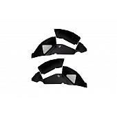 Fishbone Offroad Fender Well Liner Aluminum Black - Rear Set Of 2 - FB33130R