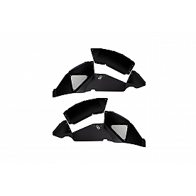 Fishbone Offroad Fender Well Liner Aluminum Black - Rear Set Of 2 - FB33130R