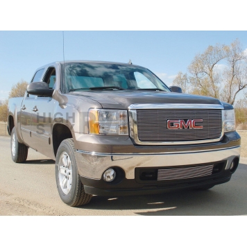 T-Rex Truck Products Grille Insert - Horizontal Bar Rectangular Polished Aluminum - 21205