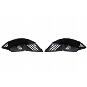 Fishbone Offroad Fender Well Liner Aluminum Black - Rear Set Of 2 - FB33193R