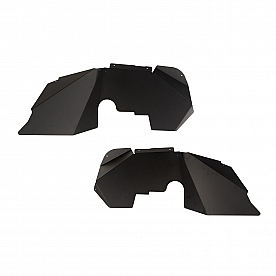Rugged Ridge Fender Well Liner Aluminum Black - Front Set Of 2 - 1161507