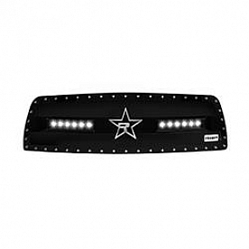 RBP (Rolling Big Power) Grille Insert - Black Stainless Steel Rectangular - 967462