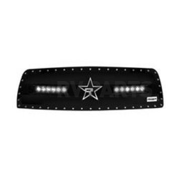 RBP (Rolling Big Power) Grille Insert - Black Stainless Steel Rectangular - 967462