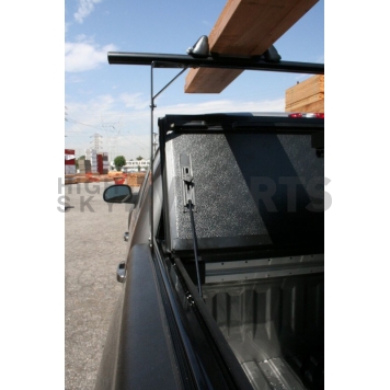BAK Industries Tonneau Cover Hard Folding Black Matte Textured Powder Coated Fiberglass - 72227BT-2