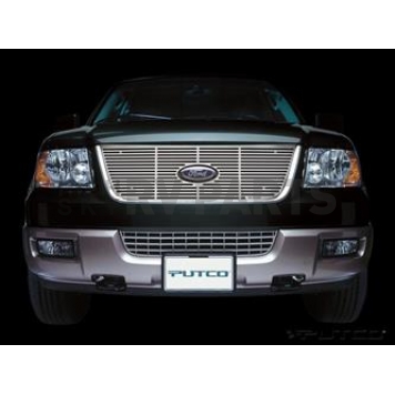 Putco Grille Insert - Polished Aluminum Rectangular - 91135