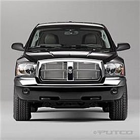 Putco Grille Insert - Polished Aluminum Rectangular - 91136