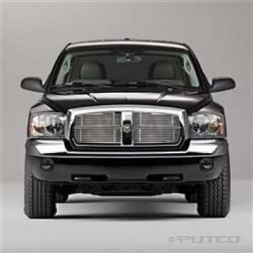 Putco Grille Insert - Polished Aluminum Rectangular - 91136