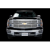 Putco Grille Insert - Polished Aluminum Rectangular - 91151