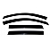 Auto Ventshade (AVS) Rainguard - Smoke Acrylic Set Of 4 - 94230