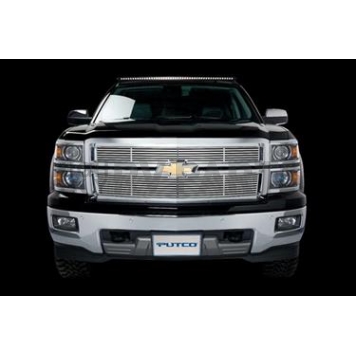 Putco Grille Insert - Polished Aluminum Rectangular - 91152