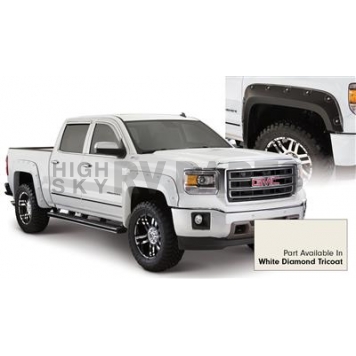 Bushwacker Fender Flare - White Diamond Tricoat - Vehicle Color Code GBN Dura-Flex 2000 ABS Smooth Plastic Matte Set Of 4 - 4095824