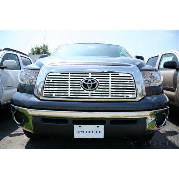 Putco Grille Insert - Polished Aluminum Rectangular - 302192