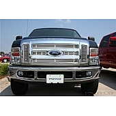 Putco Grille Insert - Polished Aluminum Rectangular - 302197