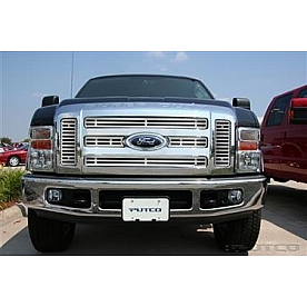 Putco Grille Insert - Polished Aluminum Rectangular - 302197