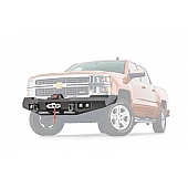 Warn Bumper Ascent 1-Piece Design Steel Black - 95800