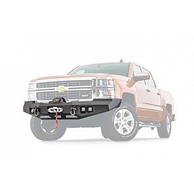 Warn Bumper Ascent 1-Piece Design Steel Black - 95800