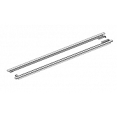 BAK Industries Tonneau Cover Rail Black Aluminum - RAIL448122