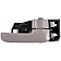 Help! By Dorman Interior Door Handle - Lever Plastic Charcoal Single - 82465