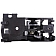 Help! By Dorman Interior Door Handle - Plastic Black Housing With Gray Lever Single - 82487