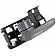 Help! By Dorman Interior Door Handle - Plastic Black Housing With Gray Lever Single - 82487