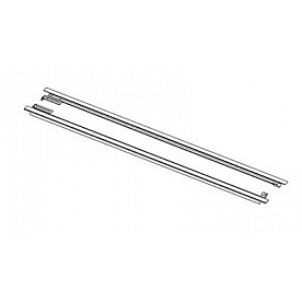 BAK Industries Tonneau Cover Rail Black Aluminum Sold In Pairs - RAILS-26410BT