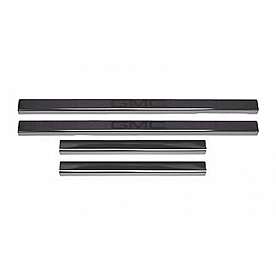 Putco Door Sill Protector - Stainless Steel Black Set Of 4 - 95183BPGM2