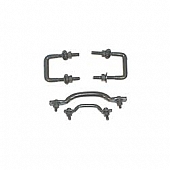 Rugged Ridge Windshield Tie Down - Steel Black - 1121101