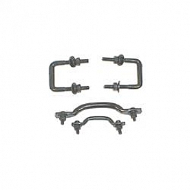 Rugged Ridge Windshield Tie Down - Steel Black - 1121101
