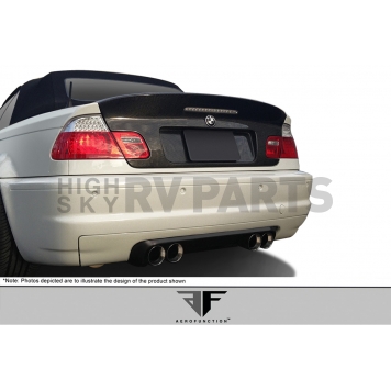 Extreme Dimensions Trunk Lid - Clear Coated Carbon Fiber Black - 108528-1