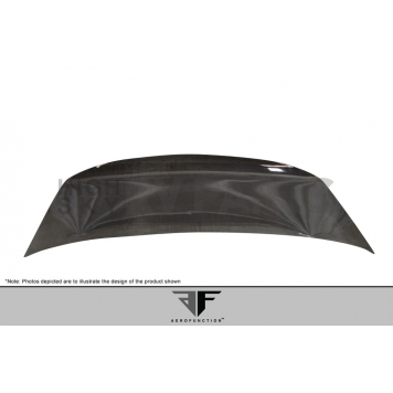 Extreme Dimensions Trunk Lid - Clear Coated Carbon Fiber Black - 108528-2