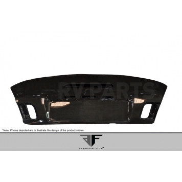 Extreme Dimensions Trunk Lid - Clear Coated Carbon Fiber Black - 108528-3