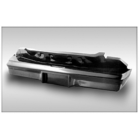 Harwood Fiberglass Bumper 1-Piece Black - 11070