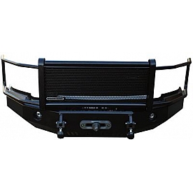Iron Cross Bumper 1-Piece Heavy Duty Grill Steel Black - 2442517