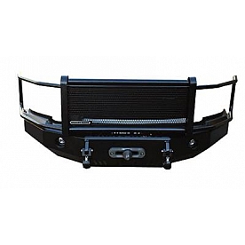 Iron Cross Bumper 1-Piece Heavy Duty Grill Steel Black - 2452520
