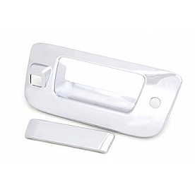 Auto Ventshade (AVS) Tailgate Handle Cover - Chrome Plated ABS Plastic Silver - 686563