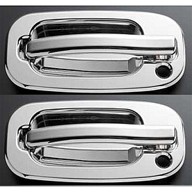 All Sales Exterior Door Handle -  Chrome Plated Aluminum Set Of 2 - 900C