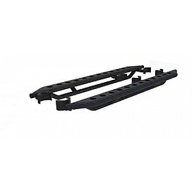 Paramount Automotive Running Board Black Powder Coated Steel Stationary - 517014