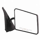 CIPA USA Exterior Mirror Rectangular Manual Black Single - 42130