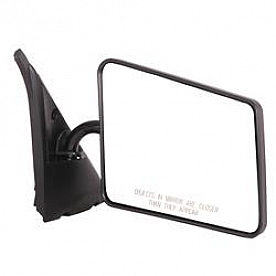 CIPA USA Exterior Mirror Rectangular Manual Black Single - 42130