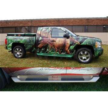 Owens Products Running Board Black Plastic Stationary - 67553