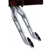 Lokar Performance Brake and Clutch Pedal Assembly - Silver Aluminum - BCA9506