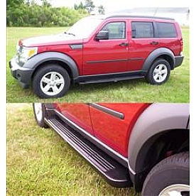 Owens Products Running Board Black Plastic Stationary - 68005